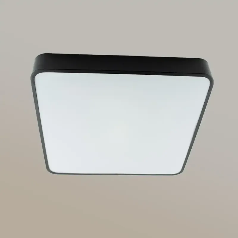 Світлодіодна люстра ONIX 90W квадрат чорного кольору