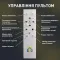 Люстра світлодіодна з пультом OVAL RGB Ø 55 см 110 Bт чорна