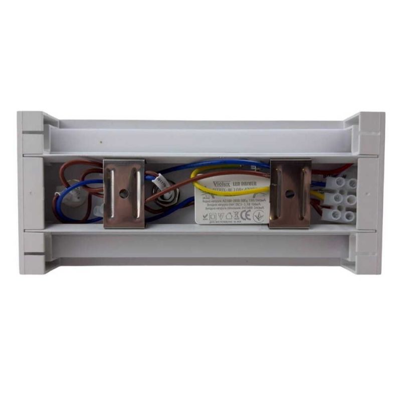 LED настінний світильник BITRIX-W 10W 4200K Ø 18*14 см білий з вимикачем на корпусі