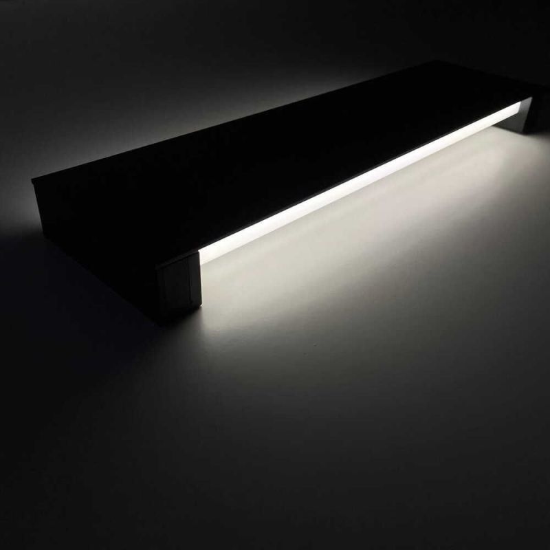 LED настінний світильник 30 см TRAFFIC 10W 4200K IP65 чорний вологозахищений