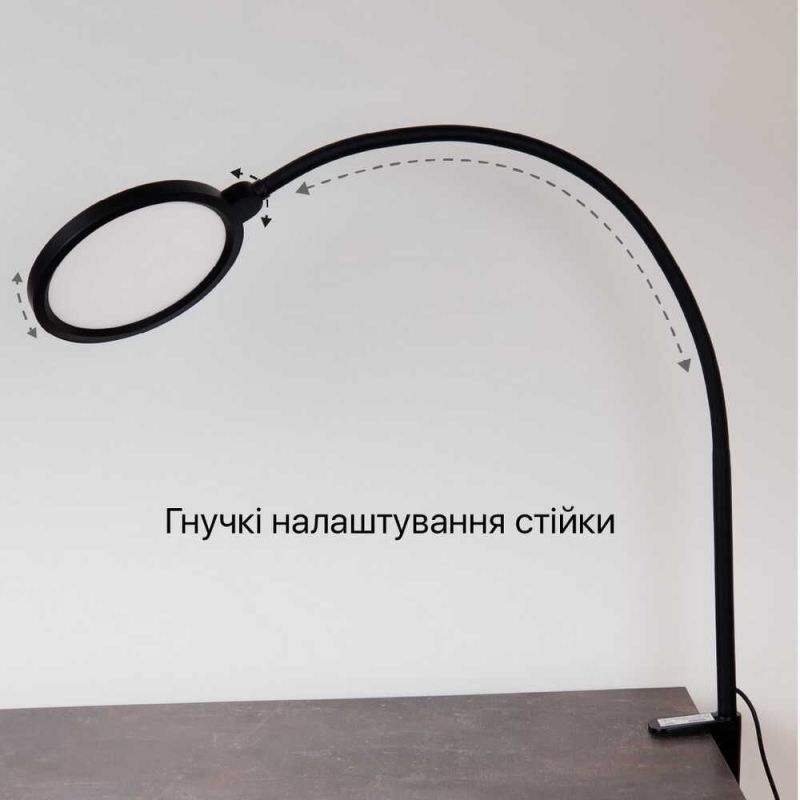 Світлодіодна лампа на струбцині FLEX 10W 3000-6500К білий