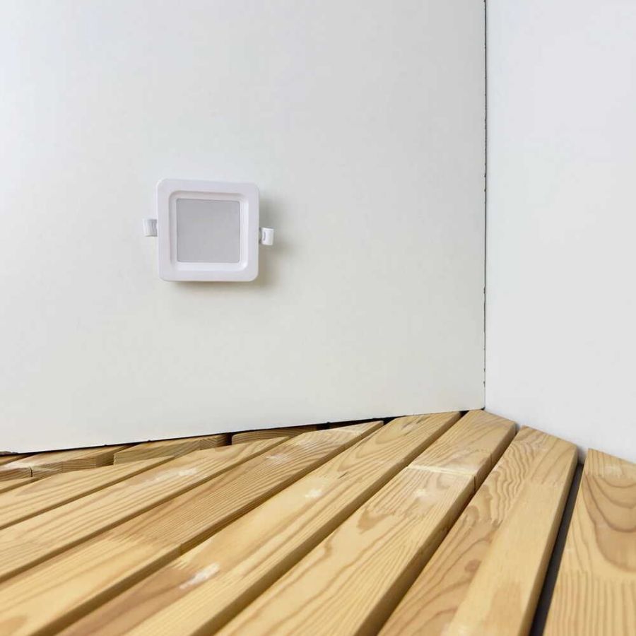 Вбудований світильник ALUMIN квадрат 6W 4200K IP20