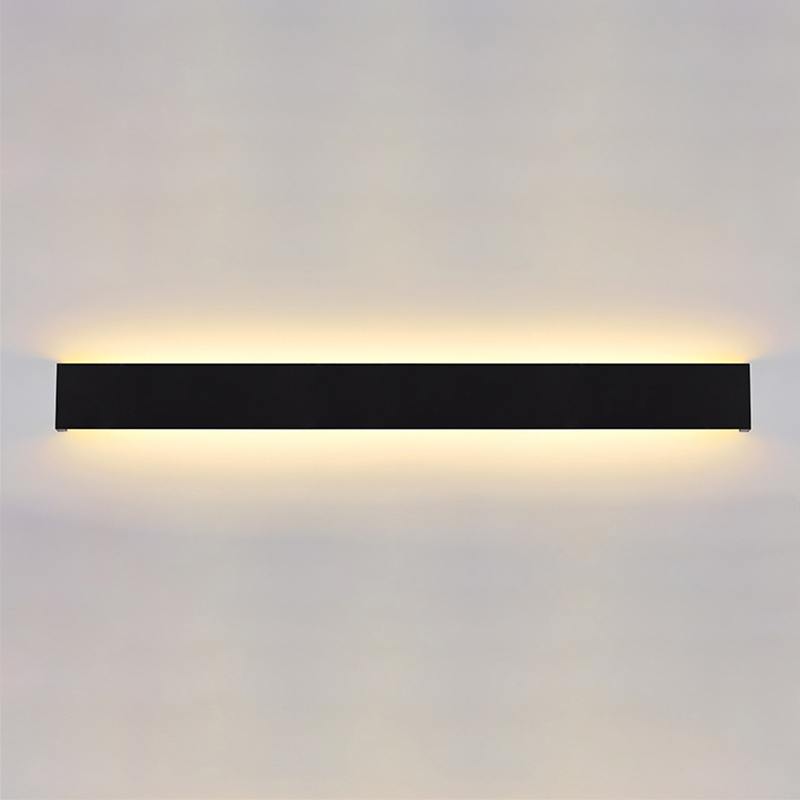 LED настінний світильник 60 см TRAFFIC 20W 4200K IP65 чорний вологозахищений