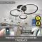 Люстра світлодіодна з пультом і додатком для телефону TRIO 70W 3R SMART BLACK