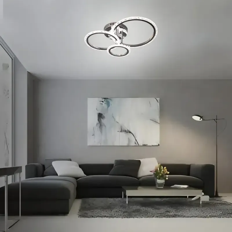 Люстра світлодіодна з пультом та мобільним додатком TRIO 70W 3R SMART Хром