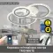 Люстра світлодіодна з пультом та мобільним додатком TRIO 70W 3R SMART біла