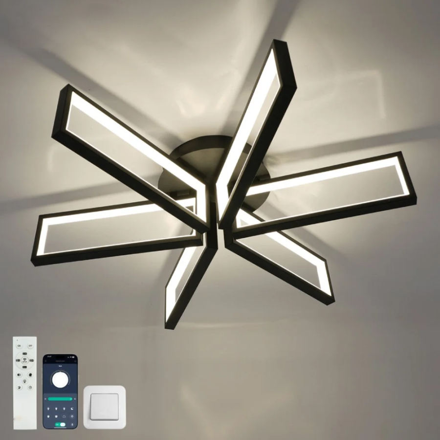 Світлодіодна люстра з пультом та мобільним додатком Madera 115W Ø 65 см