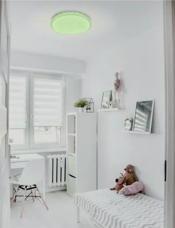 RGB смарт світильник з пультом CRYSTAL Ø 40 см зоряне небо 60W RGB