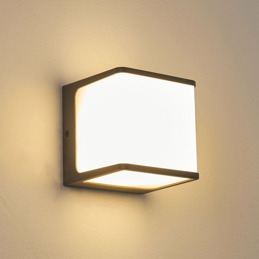 Світильник фасадний вуличний LED архітектурний світильник CUBE 8W 4200K IP65 чорний