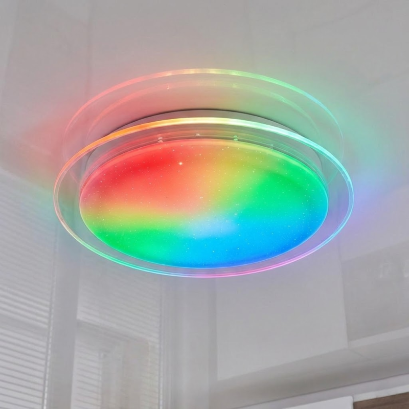 RGB смарт світильник з пультом SATURN 60W Ø 42 см