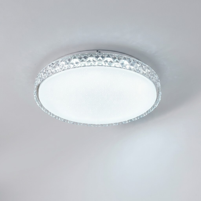 LED Світильник круглий з пультом ICE 60Вт Ø 39 см зоряне небо